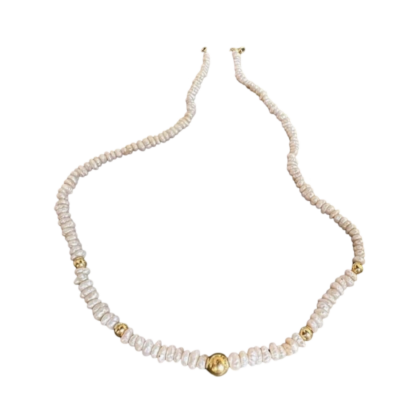 Minimalist choker with 18K gold beads and rondelle pearls – timeless gift for her. Collier ras-du-cou perles et or 18K, raffiné et féminin. Idéal pour cadeau mariage, femme d’honneur, ou bijou symbolique. Handmade in Morocco. תכשיט עדין בעבודת יד עם חרוזי זהב ופנינים, מתנה מושלמת לאישה אלגנטית, למסורת נשית או אהבה עצמית.