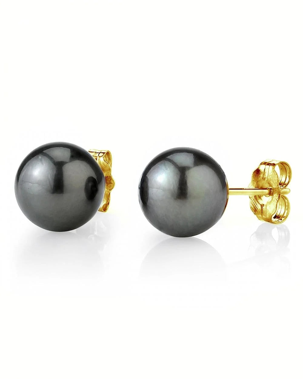 Timeless Tahitian Pearls Studs- 18K Gold