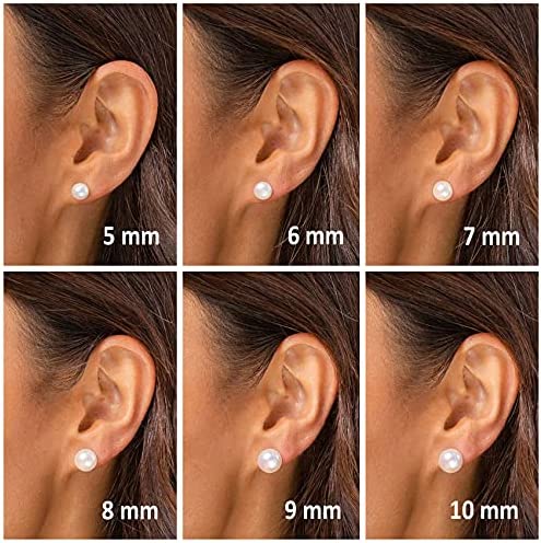 18K Solid Gold Earring Natural Pearl stud