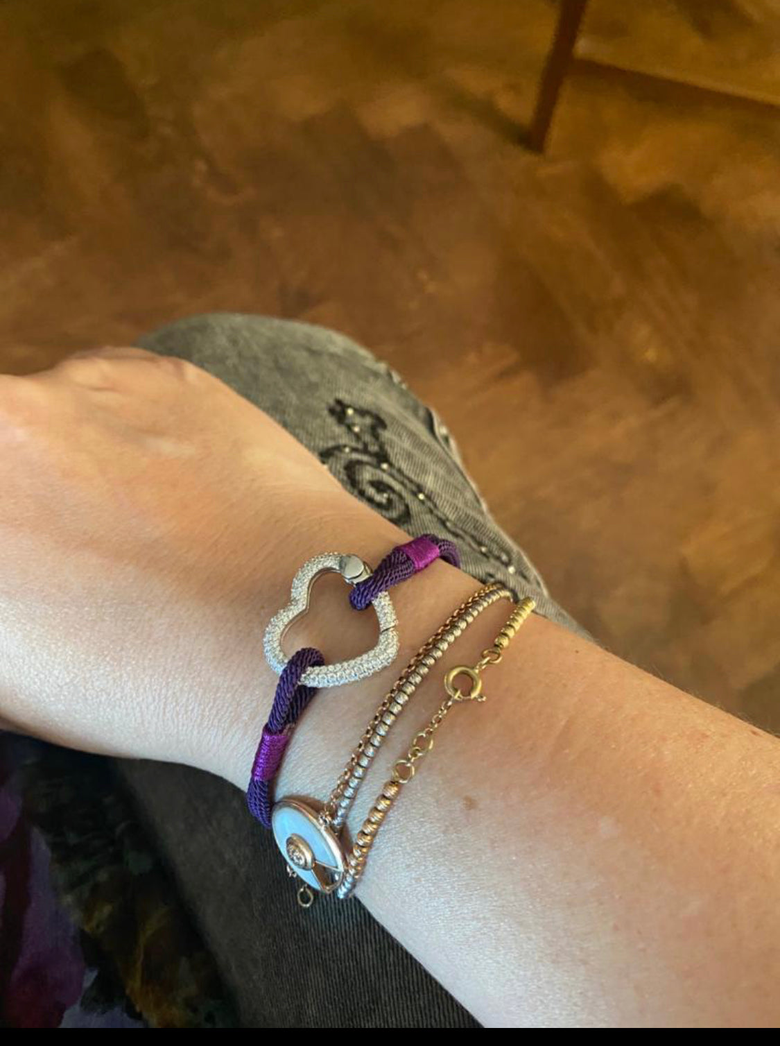 925 Sterling Silver "Best Mom" engarved marcame bracelet
